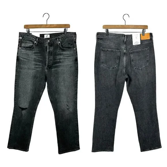 Citizens of Humanity | NWT Black Jolene Vintage Slim Leg Ankle Jeans in Secrets - Picture 3 of 12